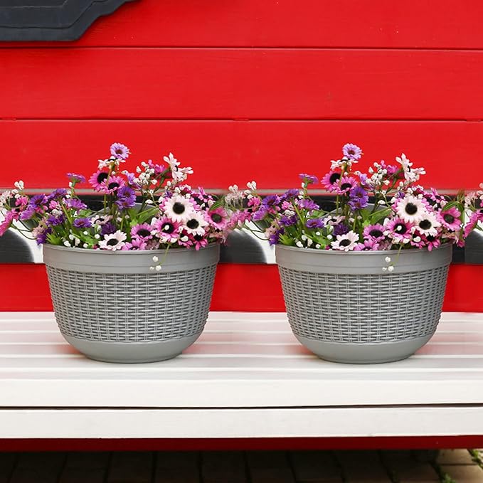 molde de vaso de flores plástico